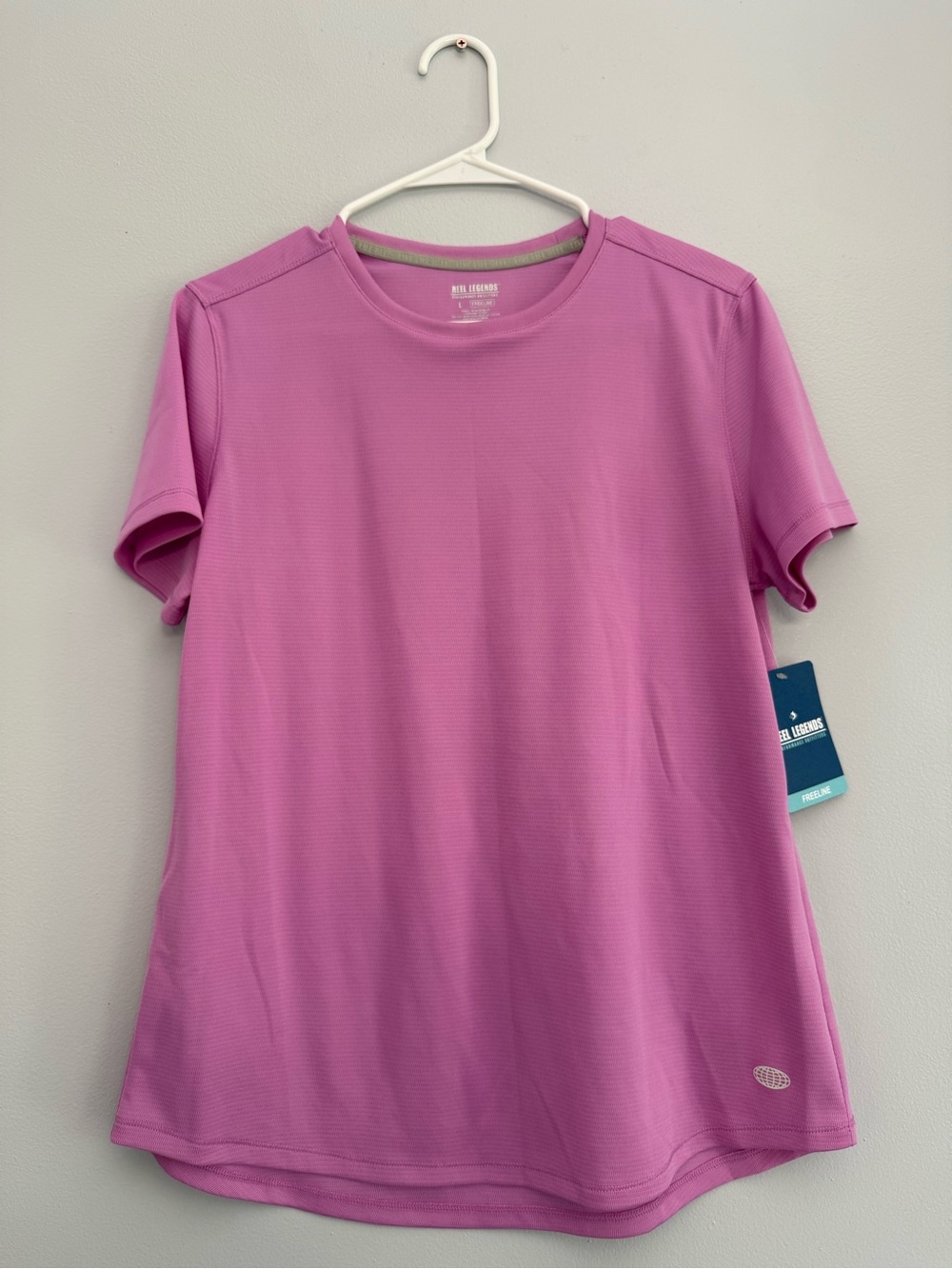 Reel Legends Freeline Violet Short Sleeve Performance Shirt UPF 30